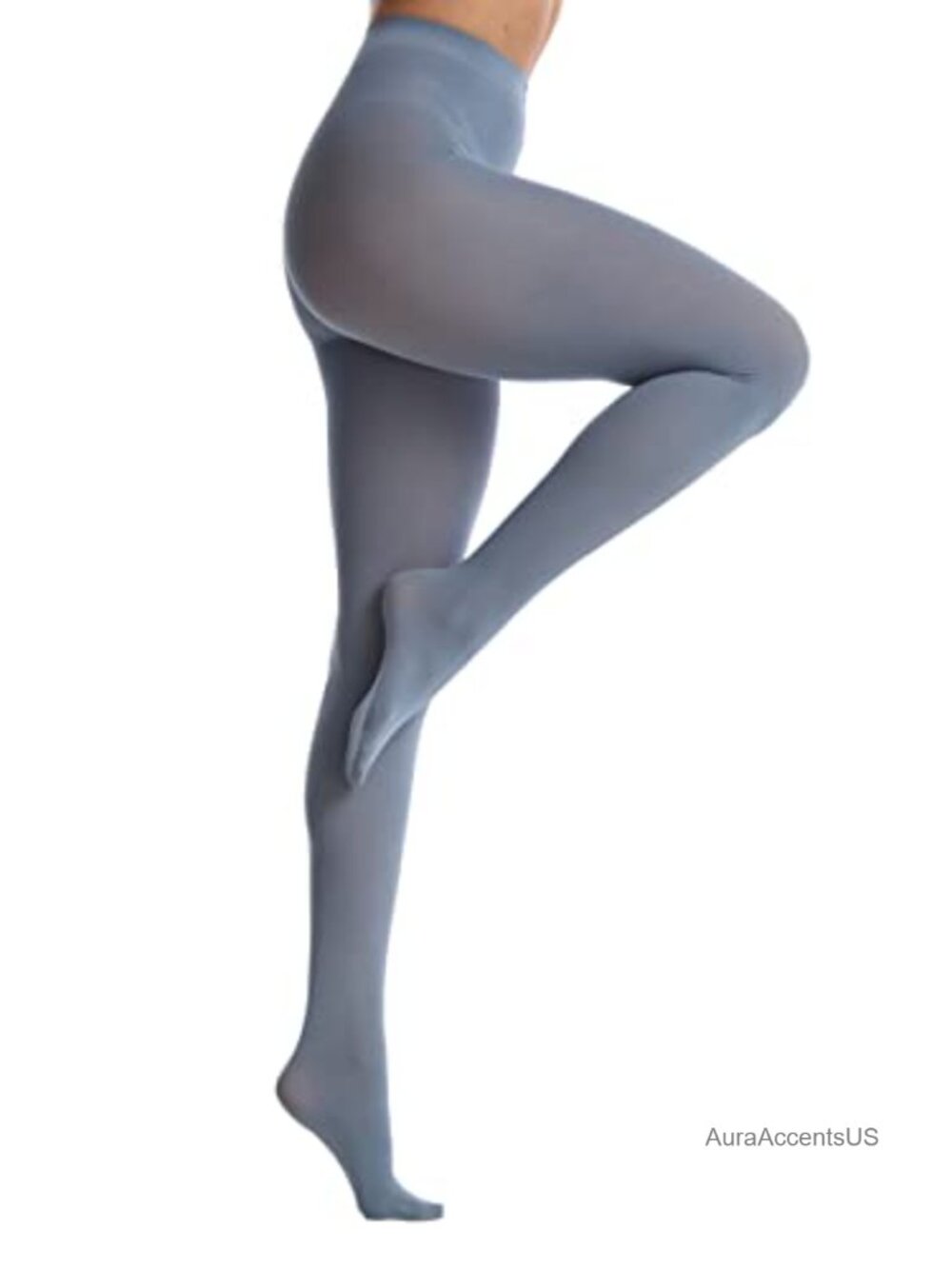Women's 80 Den Opaque Tights, High Waist, Full Length, Stretchy